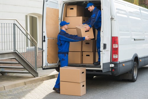 Finchley office relocation with packing, labels, and furniture setup