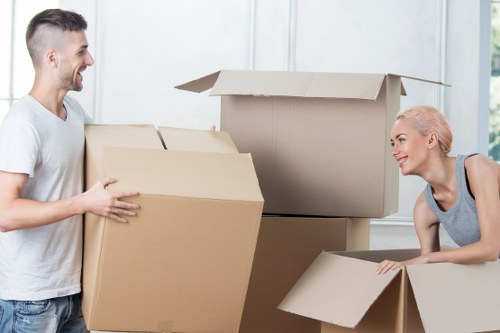 Local removals crew loading items for a Finchley relocation