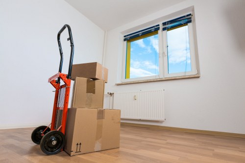 Professional movers handling a house removal in Finchley