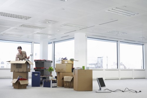 Team coordinating an office relocation in Finchley