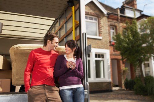 Furniture removal from a Finchley property with narrow access